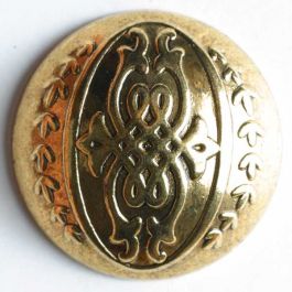 full metal button - Size: 18mm - Color: antique gold - Art.-Nr.: 310409 ...