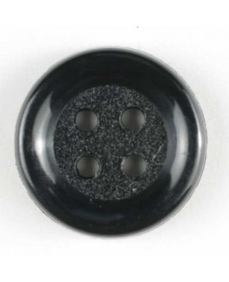 Fashion button - Size: 15mm - Color: black - Art.No. 180360