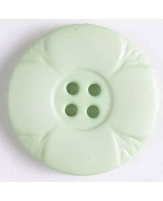 polyamide button with holes - Size: 28mm - Color: green - Art.No. 348637
