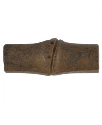 toggle with shank - Size: 20mm - Color: brown - Art.No. 310983