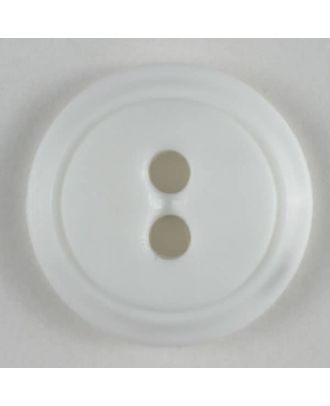 Fashion button - Size: 14mm - Color: white - Art.No. 180724