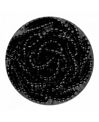 Fashion button - Size: 18mm - Color: black - Art.No. 180483