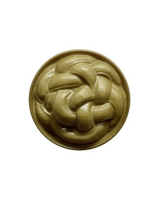 polyamide button round shape surface like a knot with shank - Size: 20mm - Color: beige - Art.No.: 333133