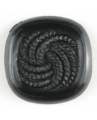 Fashion button - Size: 11mm - Color: black - Art.No. 180964