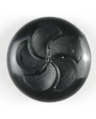 Fashion button - Size: 13mm - Color: black - Art.No. 180120