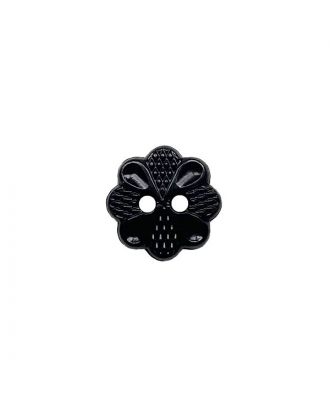 polyamide button with 2 holes - Size: 13mm - Color: schwarz - Art.No.: 221972