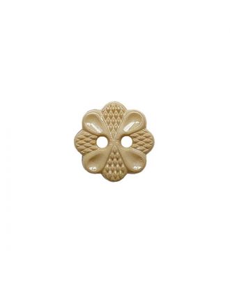 polyamide button with 2 holes - Size: 13mm - Color: beige - Art.No.: 223042