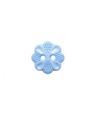 polyamide button with 2 holes - Size: 13mm - Color: hellblau - Art.No.: 223044