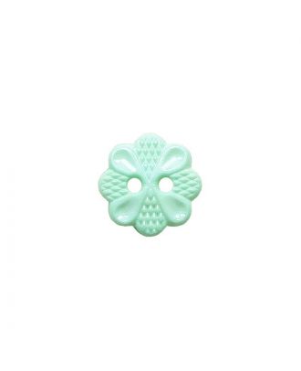 polyamide button with 2 holes - Size: 13mm - Color: mint - Art.No.: 223046