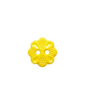 polyamide button with 2 holes - Size: 13mm - Color: gelb - Art.No.: 223051