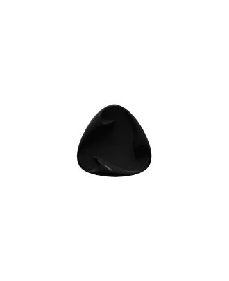 polyamide button triangular with shank - Size: 13mm - Color: schwarz - Art.No.: 241277