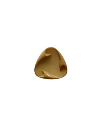 polyamide button triangular with shank - Size: 15mm - Color: beige - Art.No.: 265041