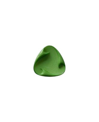 polyamide button triangular with shank - Size: 15mm - Color: grün - Art.No.: 265045