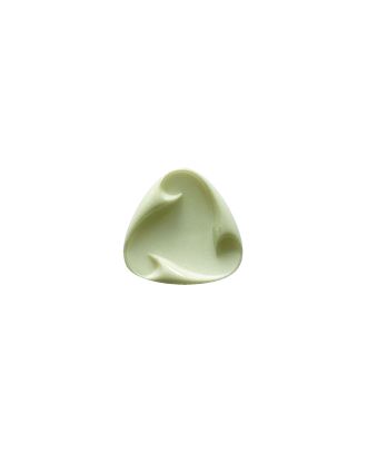 polyamide button triangular with shank - Size: 15mm - Color: hellgrün - Art.No.: 265046