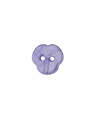 plexiglass button with 2 holes - Size: 11mm - Color: blue - Art.No.: 242102