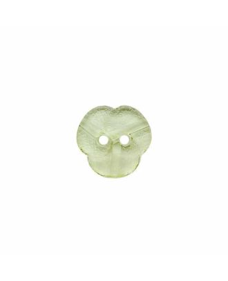 plexiglass button with 2 holes - Size: 11mm - Color: light green - Art.No.: 242103