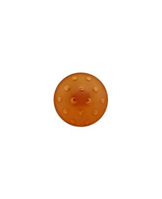 plexiglass button round shape in a frozen look and with shank - Size: 11mm - Color: brown - Art.No.: 247000