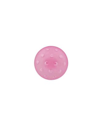 plexiglass button round shape in a frozen look and with shank - Size: 11mm - Color: pink - Art.No.: 247005