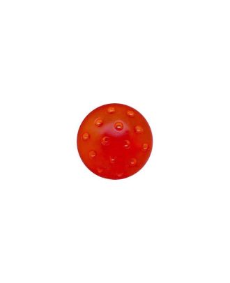 plexiglass button round shape in a frozen look and with shank - Size: 11mm - Color: red - Art.No.: 247006