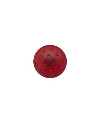 plexiglass button round shape in a frozen look and with shank - Size: 11mm - Color: burgundy - Art.No.: 247007