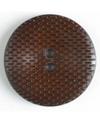 Fashion Button - Size: 30mm - Color: brown - Art.No. 342513