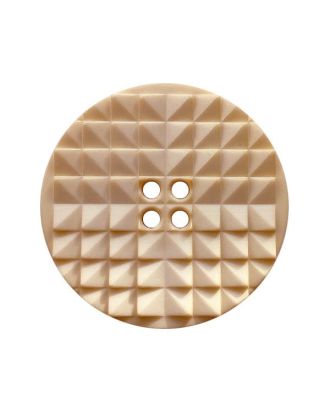 polyamide button round shape with eye-catching surface and 2 holes - Size: 20mm - Color: beige - Art.No.: 337010