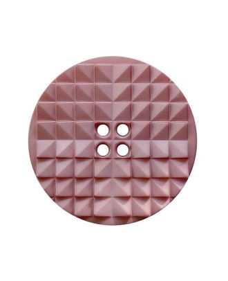 polyamide button round shape with eye-catching surface and 2 holes - Size: 20mm - Color: dusky pink - Art.No.: 337016