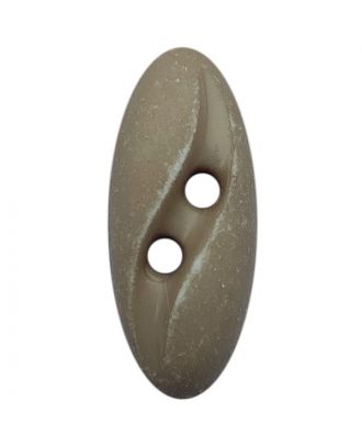 polyamide button oval-shaped "Vintage Look" with 2 holes - Size: 20mm - Color: beige - Art.No.: 318801