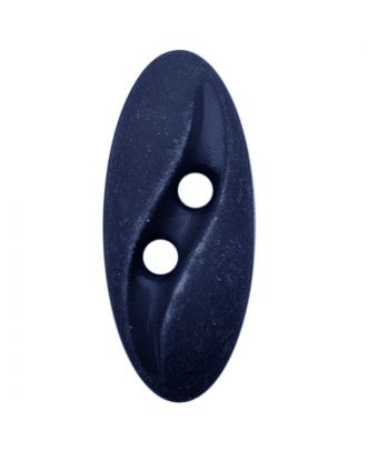 polyamide button oval-shaped "Vintage Look" with 2 holes - Size: 20mm - Color: dunkelblau - Art.No.: 318804