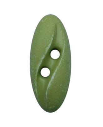 polyamide button oval-shaped "Vintage Look" with 2 holes - Size: 20mm - Color: hellgrün - Art.No.: 318806