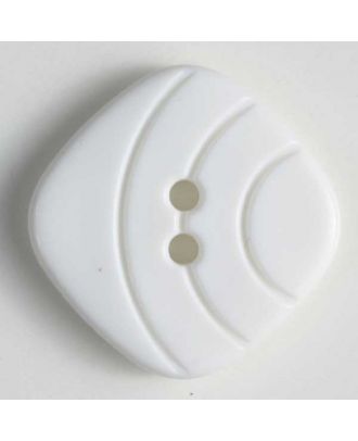 Fashion button - Size: 15mm - Color: white - Art.No. 231282