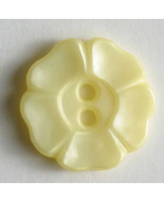 Fashion button - Size: 13mm - Color: yellow - Art.No. 190762