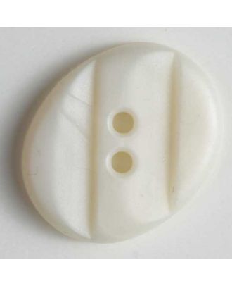 Fashion button - Size: 15mm - Color: white - Art.No. 210952
