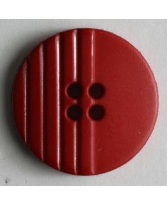 Fashion button - Size: 18mm - Color: red - Art.No. 221028