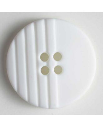 Fashion button - Size: 18mm - Color: white - Art.No. 221137