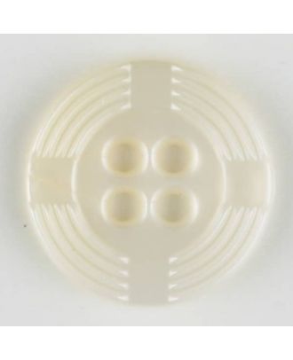 polyamide button, round, 4 holes - Size: 13mm - Color: white - Art.-Nr.: 211678