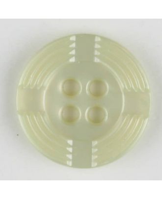 polyamide button, round, 4 holes - Size: 13mm - Color: green - Art.-Nr.: 214708