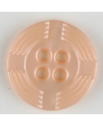 polyamide button, round, 4 holes - Size: 13mm - Color: pink - Art.-Nr.: 214711