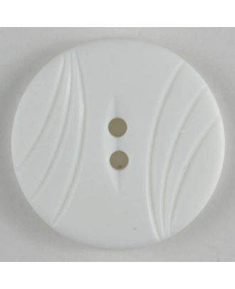 Fashion button - Size: 23mm - Color: white - Art.No. 280679