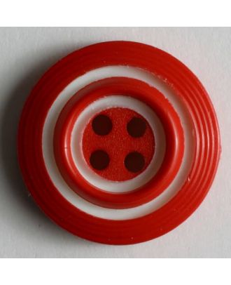 Fashion button - Size: 23mm - Color: red - Art.No. 250628