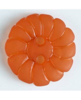 fashion button - Size: 13mm - Color: orange - Art.-Nr.: 224510