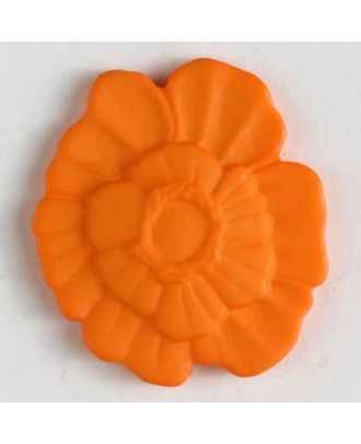 plastic button with shank - Size: 23mm - Color: orange - Art.No. 294608
