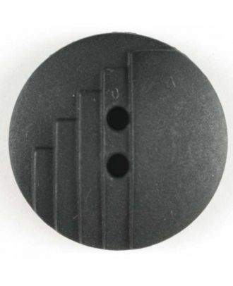 Fashion button - Size: 18mm - Color: black - Art.No. 231128
