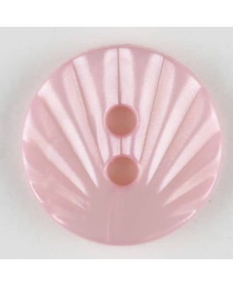 polyamide button, 2 holes - Size: 13mm - Color: pink - Art.-Nr.: 213721