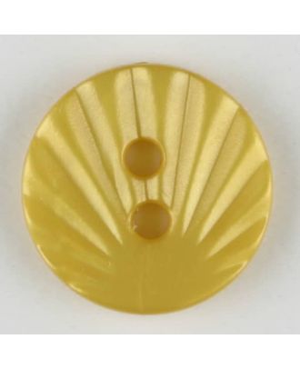 polyamide button, 2 holes - Size: 13mm - Color: yellow - Art.-Nr.: 213723
