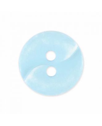 small polyamide button with a wave and two holes - Size: 13mm - Color: blue - Art.No. 225806