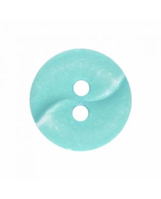 small polyamide button with a wave and two holes - Size: 13mm - Color: green - Art.No. 225812