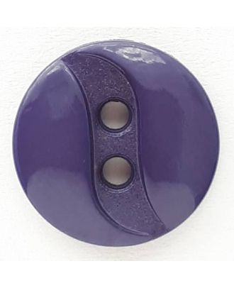 polyamide button with 2 holes - Size: 13mm - Color: blue - Art.No. 218708