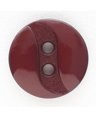 polyamide button with 2 holes - Size: 13mm - Color: red  - Art.No. 218716