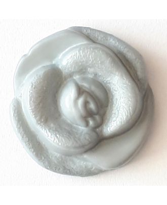 rose button with shank - Size: 18mm - Color: grey - Art.No. 262800
